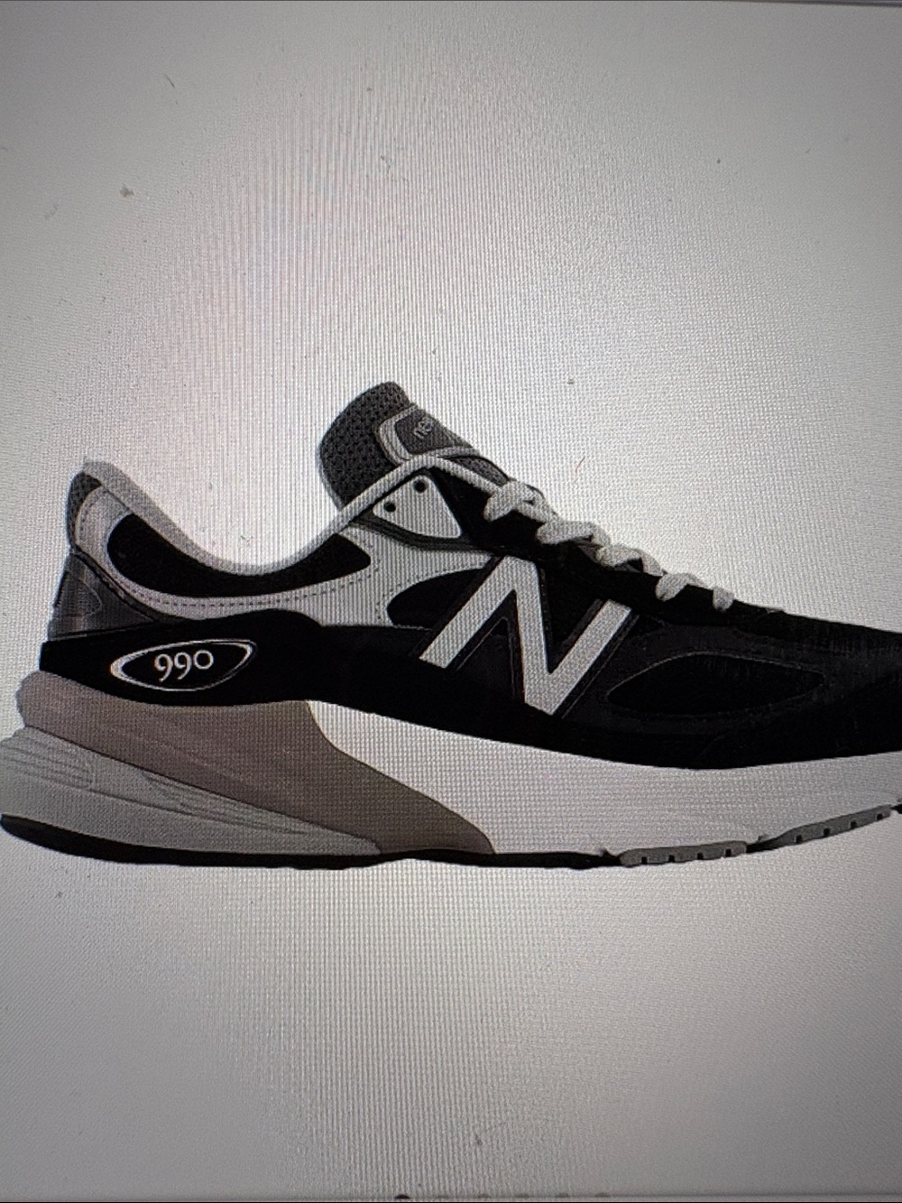 New Balance Men's 990v6 Classic Sneaker - Black & Gray BNIB W6 4.5Y EU37